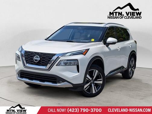 White 2021 Nissan Rogue Platinum