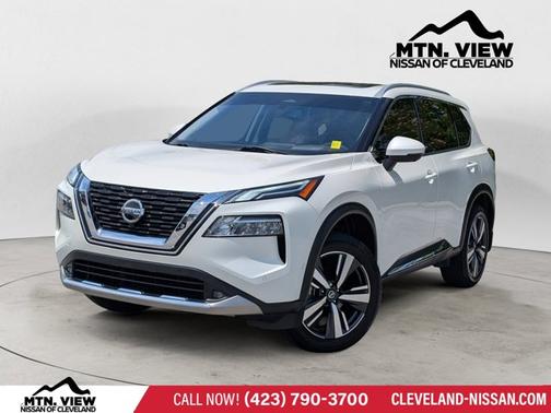 White 2021 Nissan Rogue Platinum