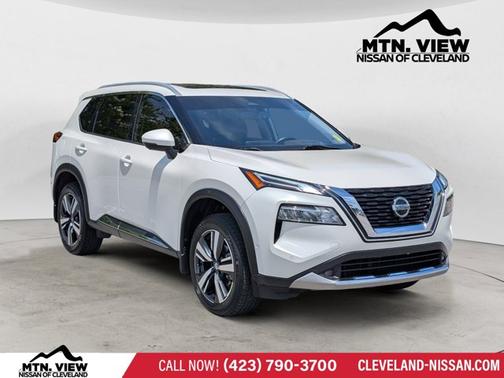 White 2021 Nissan Rogue Platinum