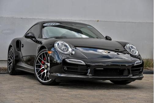 Black 2016 Porsche 911 Turbo