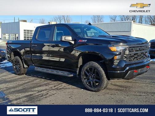 Black 2025 Chevrolet Silverado 1500 Custom Trail Boss
