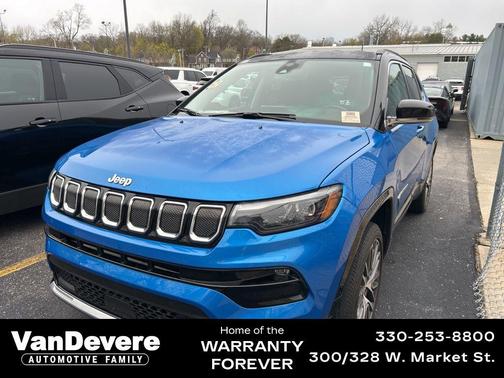 Laser Blue Pearlcoat 2022 Jeep Compass Limited
