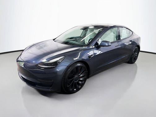 Gray 2022 Tesla Model 3 Performance