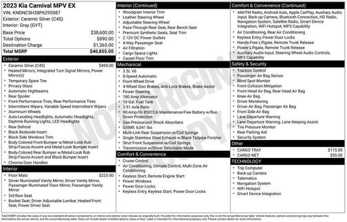 2023 Kia Carnival EX