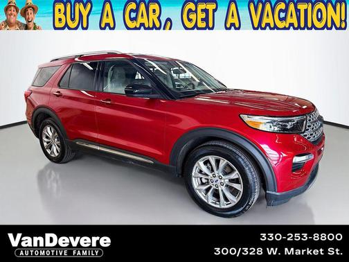 Red Metallic 2023 Ford Explorer Limited