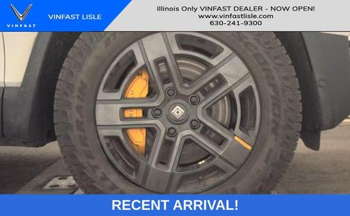 Glacier White 2024 Rivian R1S Adventure Quad Motor Large Pack