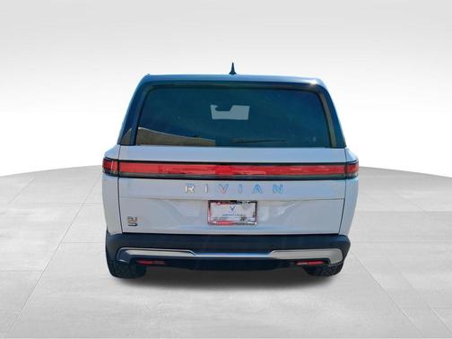 Glacier White 2024 Rivian R1S Adventure Quad Motor Large Pack