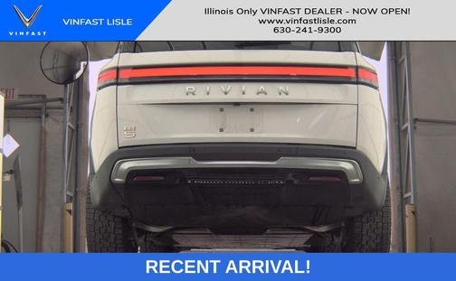 Glacier White 2024 Rivian R1S Adventure Quad Motor Large Pack