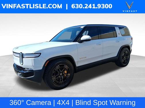 Glacier White 2024 Rivian R1S Adventure Quad Motor Large Pack