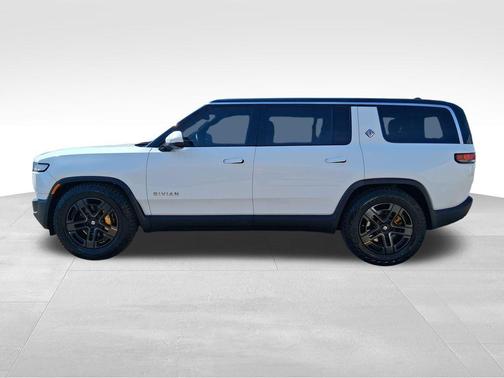 Glacier White 2024 Rivian R1S Adventure Quad Motor Large Pack