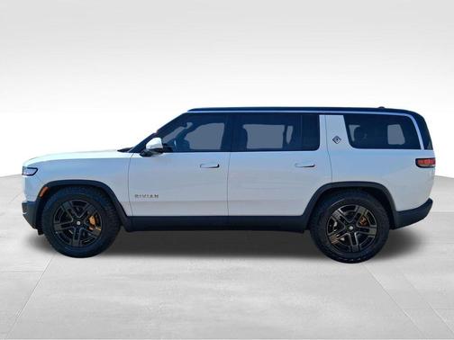 Glacier White 2024 Rivian R1S Adventure Quad Motor Large Pack