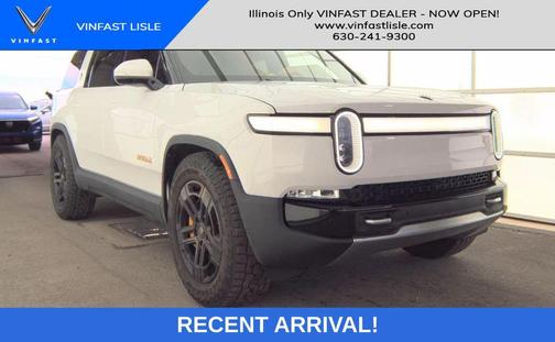Glacier White 2024 Rivian R1S Adventure Quad Motor Large Pack