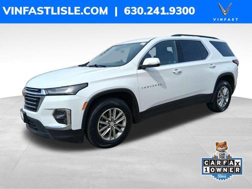 Summit White 2023 Chevrolet Traverse LT Leather