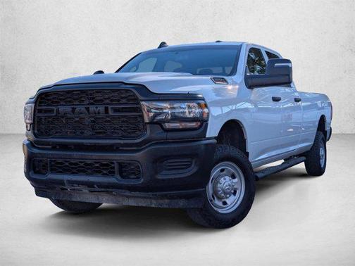 Bright White Clearcoat 2023 RAM 2500 Tradesman Crew Cab 4x4 8' Box