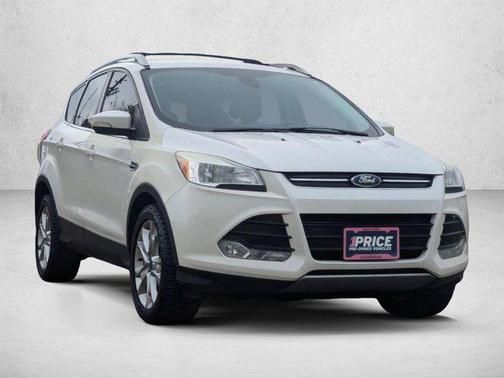 White Platinum Metallic Tri-Coat 2015 Ford Escape Titanium