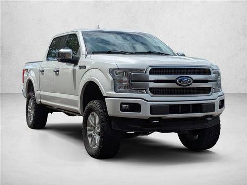 White Platinum Metallic Tri-Coat 2019 Ford F-150 Platinum