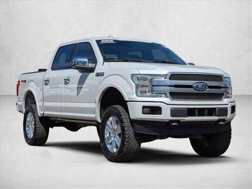 White Platinum Metallic Tri-Coat 2019 Ford F-150 Platinum