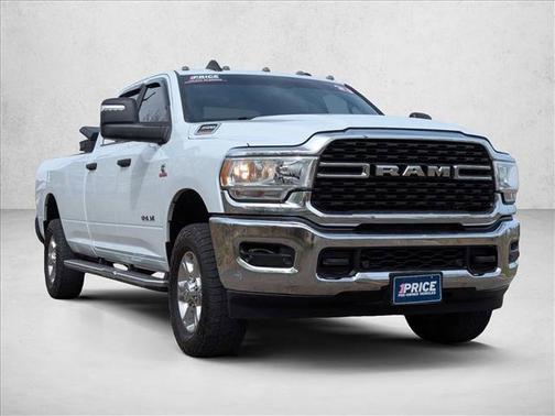 Bright White Clearcoat 2023 RAM 3500 Big Horn Crew Cab 4x4 8' Box