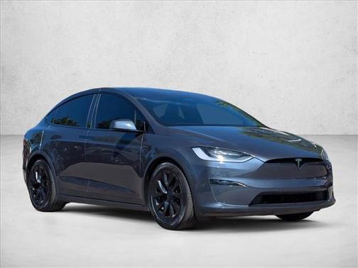 Gray 2022 Tesla Model X Plaid Tri Motor All-Wheel Drive