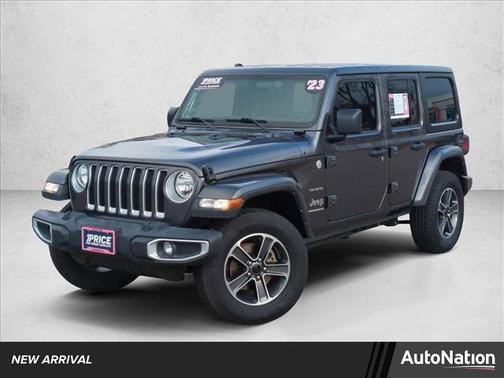 Granite Crystal Metallic Clearcoat 2023 Jeep Wrangler 4-Door Sahara 4x4