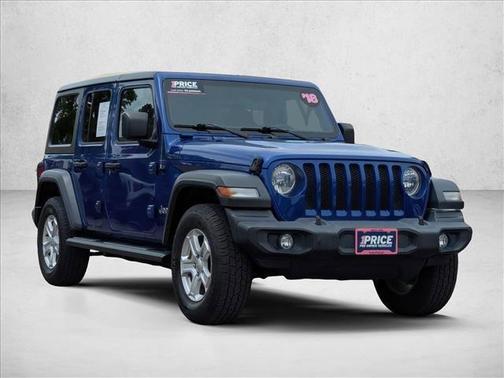 Ocean Blue Metallic Clearcoat 2018 Jeep Wrangler Unlimited Sport