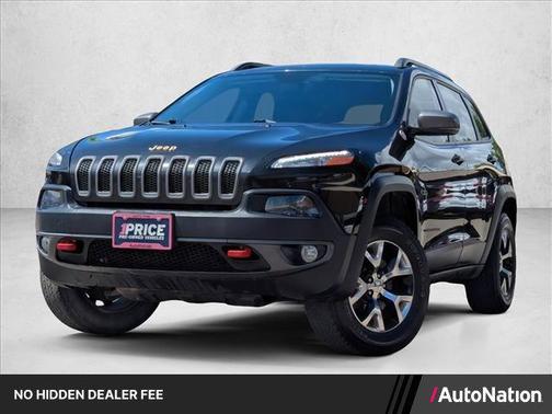 Brilliant Black Crystal Pearlcoat 2015 Jeep Cherokee Trailhawk