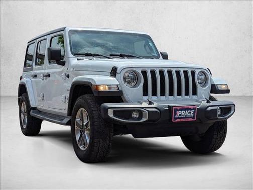 Bright White Clearcoat 2020 Jeep Wrangler Unlimited Sahara