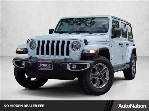 Bright White Clearcoat 2020 Jeep Wrangler Unlimited Sahara