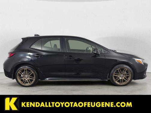 Midnight Black Metallic 2025 Toyota Corolla Hatchback Nightshade Edition