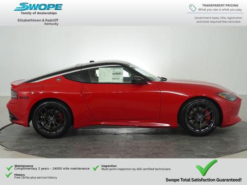 Solid Red/Super Black 2026 Nissan Z Performance