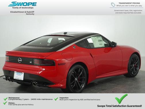 Solid Red/Super Black 2026 Nissan Z Performance