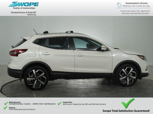 Pearl White Tricoat 2022 Nissan Rogue Sport SL