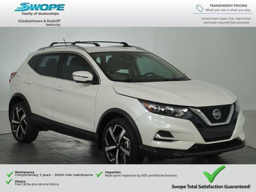 Pearl White Tricoat 2022 Nissan Rogue Sport SL