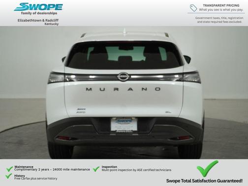 Everest White Pearl Tricoat 2025 Nissan Murano SL