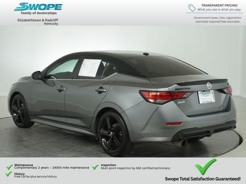 Gun Metallic/Super Black 2023 Nissan Sentra SR