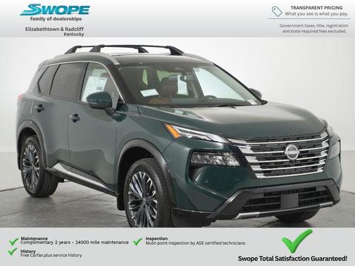 Obsidian Green 2026 Nissan Rogue Platinum