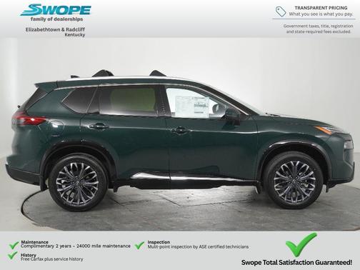 Obsidian Green 2026 Nissan Rogue Platinum