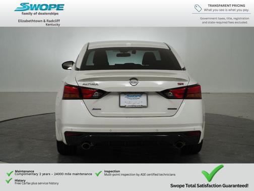 Pearl White Tricoat 2024 Nissan Altima 2.0 SR