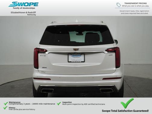 Crystal White Tricoat 2022 Cadillac XT6 Premium Luxury AWD