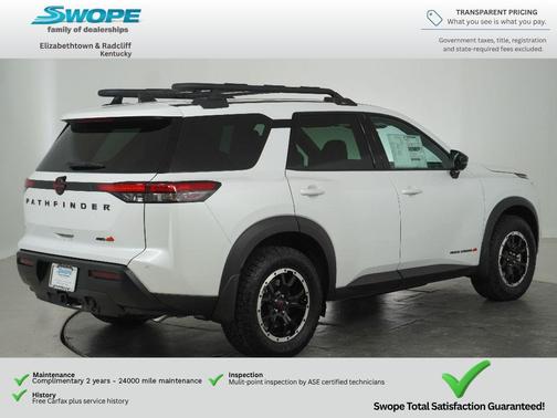 Everest White Pearl Tricoat 2026 Nissan Pathfinder Rock Creek