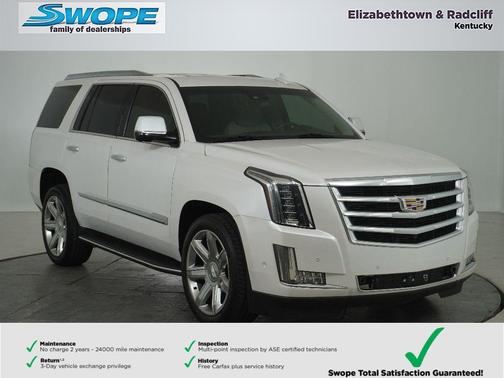 Crystal White Tricoat 2017 Cadillac Escalade Luxury