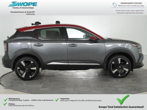 Gun Metallic/Scarlet Ember Tintcoat 2026 Nissan Kicks SR