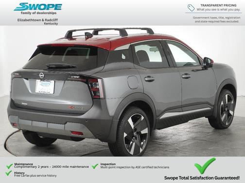Gun Metallic/Scarlet Ember Tintcoat 2026 Nissan Kicks SR