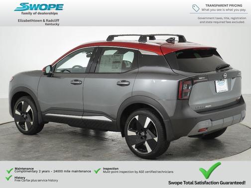 Gun Metallic/Scarlet Ember Tintcoat 2026 Nissan Kicks SR