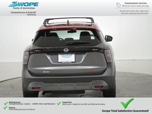 Gun Metallic/Scarlet Ember Tintcoat 2026 Nissan Kicks SR
