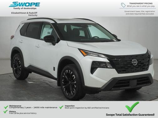 Everest White Pearl Tricoat 2026 Nissan Rogue Dark Armor