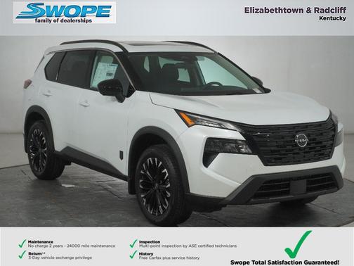 Everest White Pearl Tricoat 2026 Nissan Rogue Dark Armor