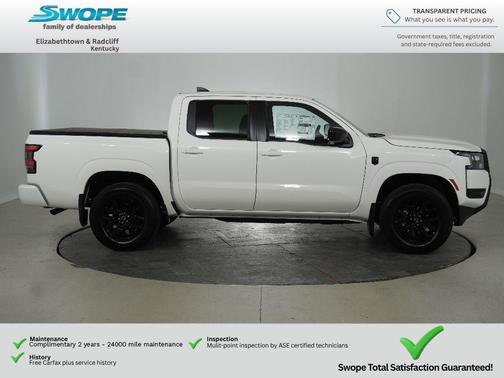 Glacier White 2026 Nissan Frontier SV
