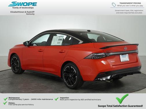 Energetic Ember/Super Black 2026 Nissan Sentra SR