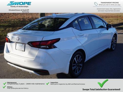 Aspen White Tricoat 2025 Nissan Versa 1.6 SV